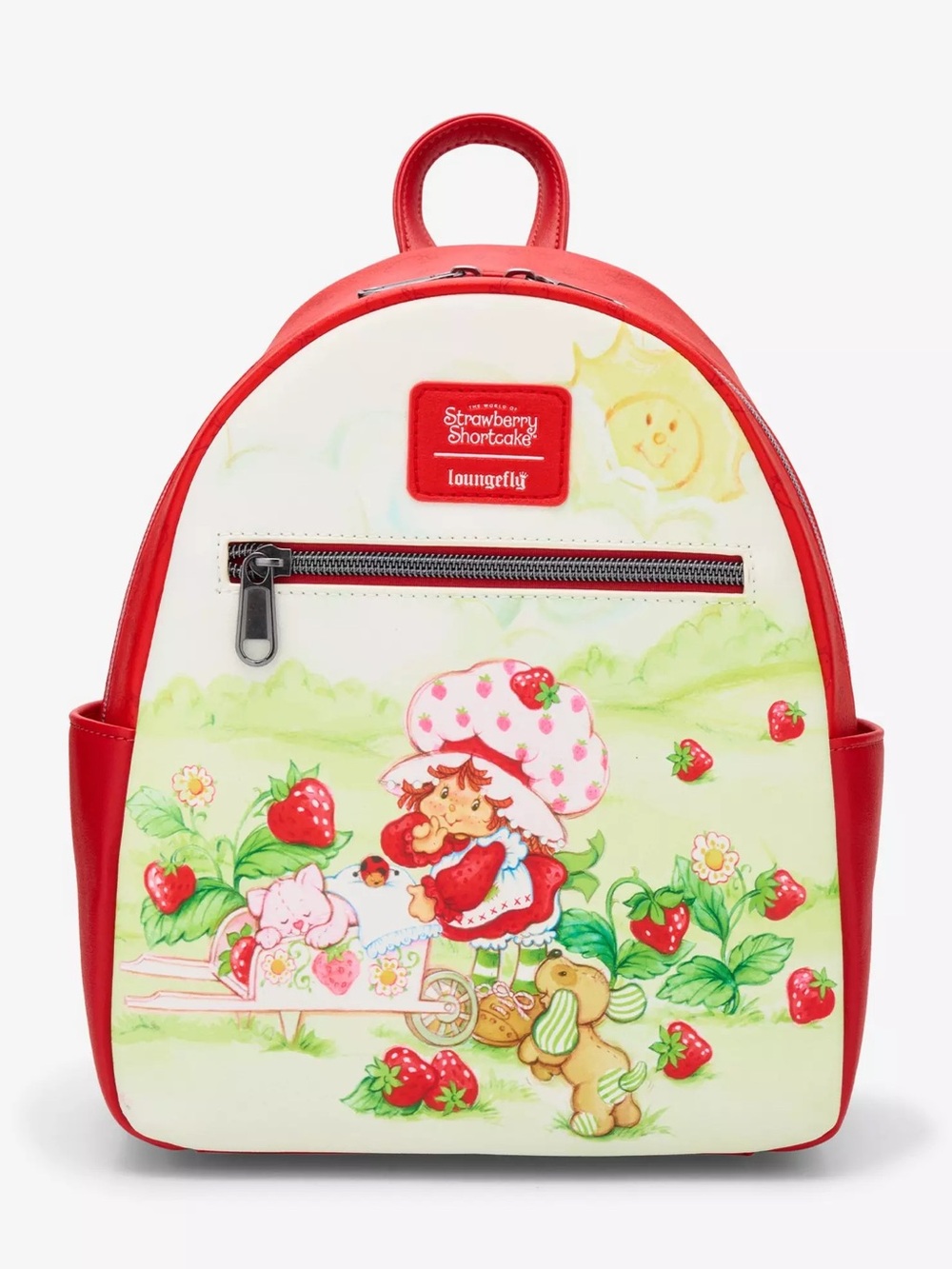 Loungefly Strawberry Shortcake & Custard Gardening RED Mini Backpack NEW